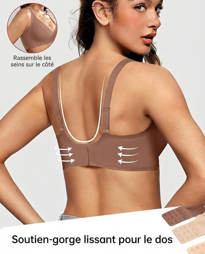 Seamless Deep V Push-Up Wireless Bra