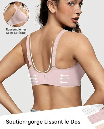 Seamless Deep V Push-Up Wireless Bra